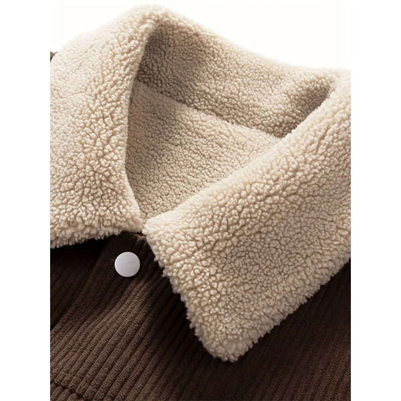 Bianca - Winterjacke Herren Warm und Stilvoll Dunkelbraun