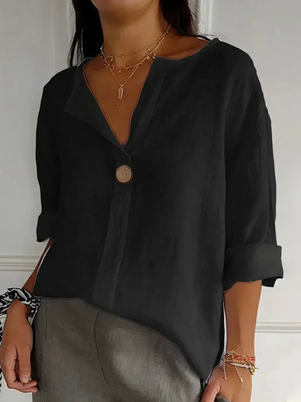Bianca – Stilvolle Bluse Damen Relaxed Fit Elegant 3