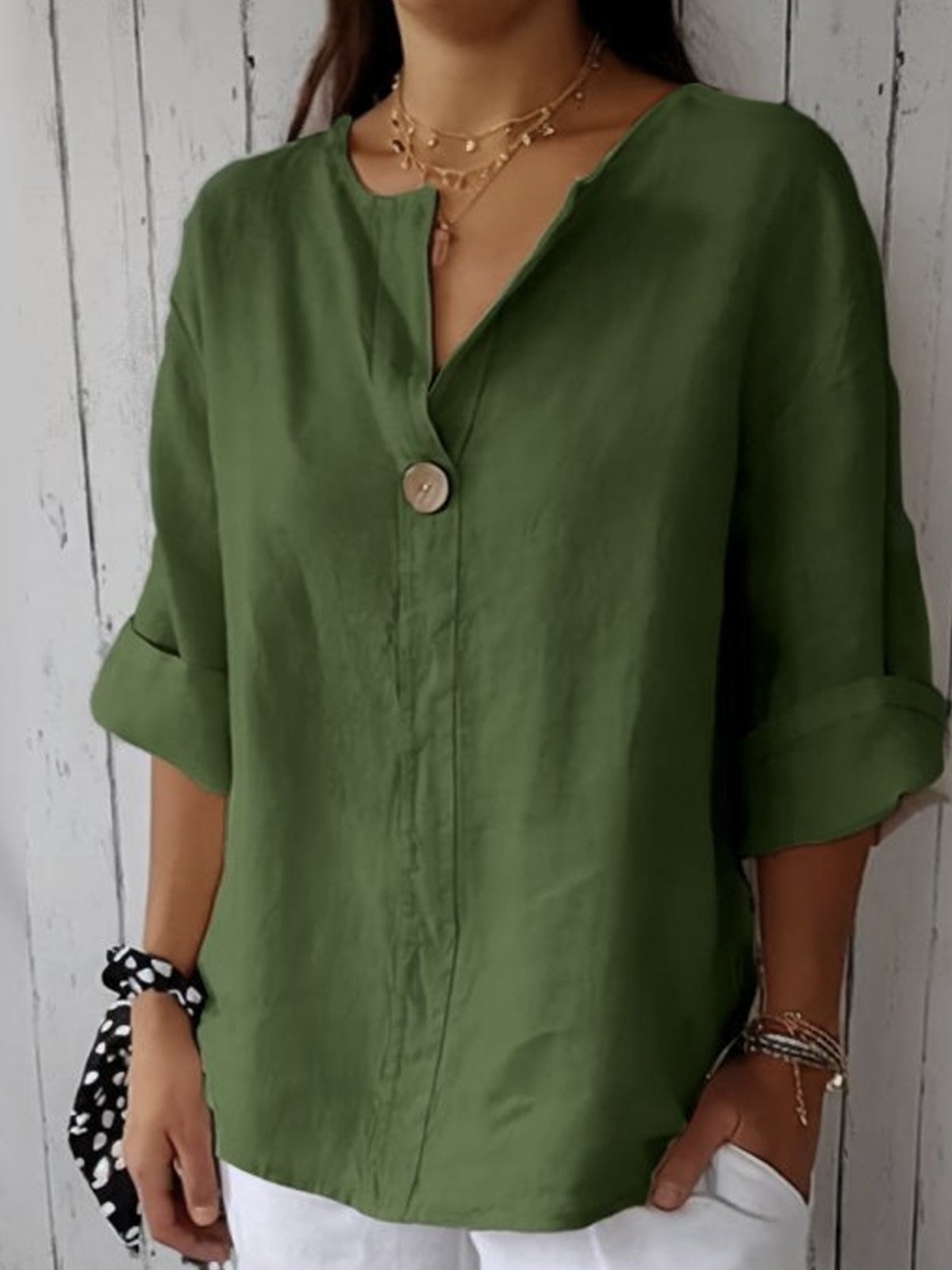 Bianca – Stilvolle Bluse Damen Relaxed Fit Elegant 5