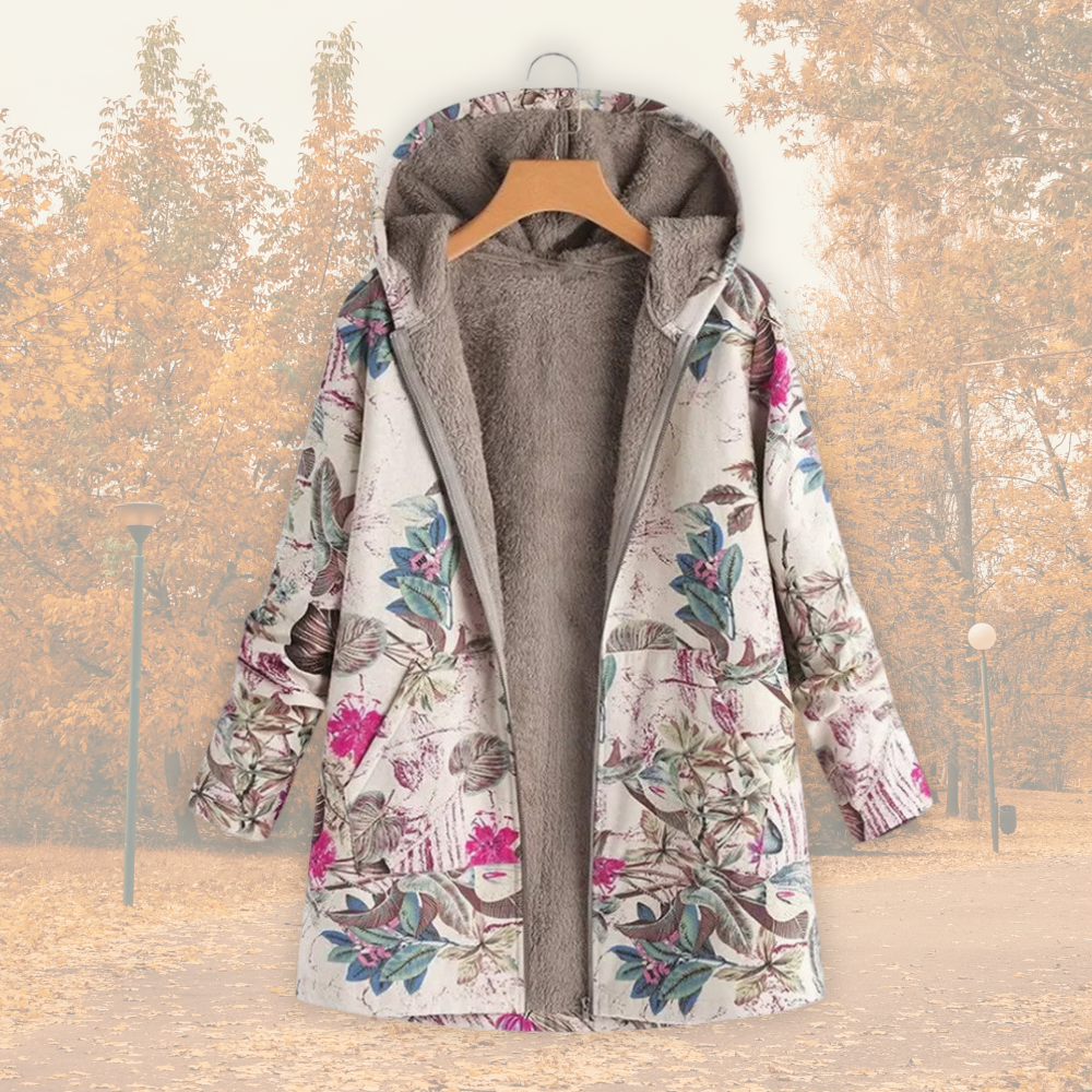 Bibiane - Warme Jacke mit Fleecefutter Rosa