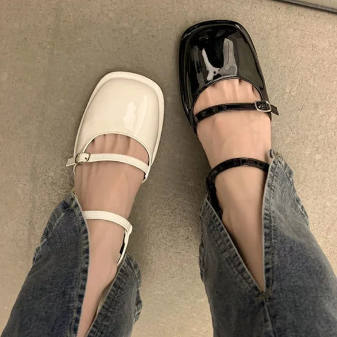 Birgit - Blocksandalen für Damen Quadratische Zehe
