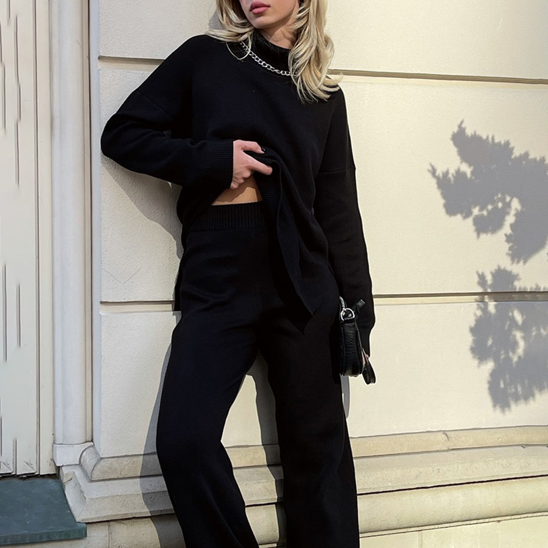Monika – Rollkragenpullover Damen Mit Seitenschlitz