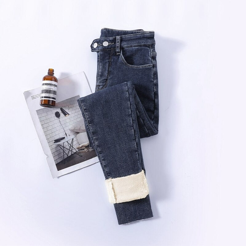 Miriam – Gefütterte Winterjeans mit hoher Taille für Damen