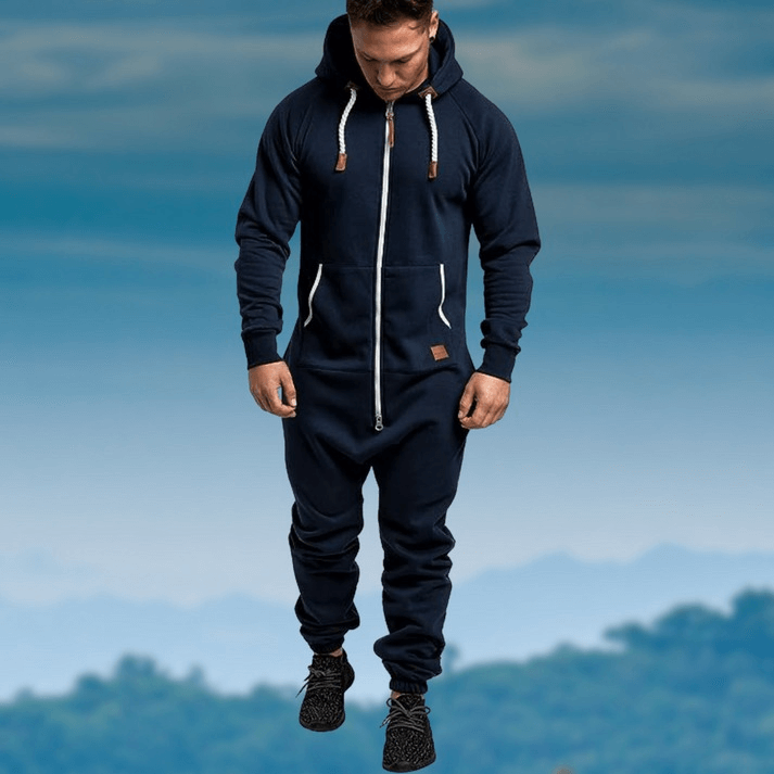 Boris - Hochwertiger Herren Winteroverall für kalte Tage Marineblau