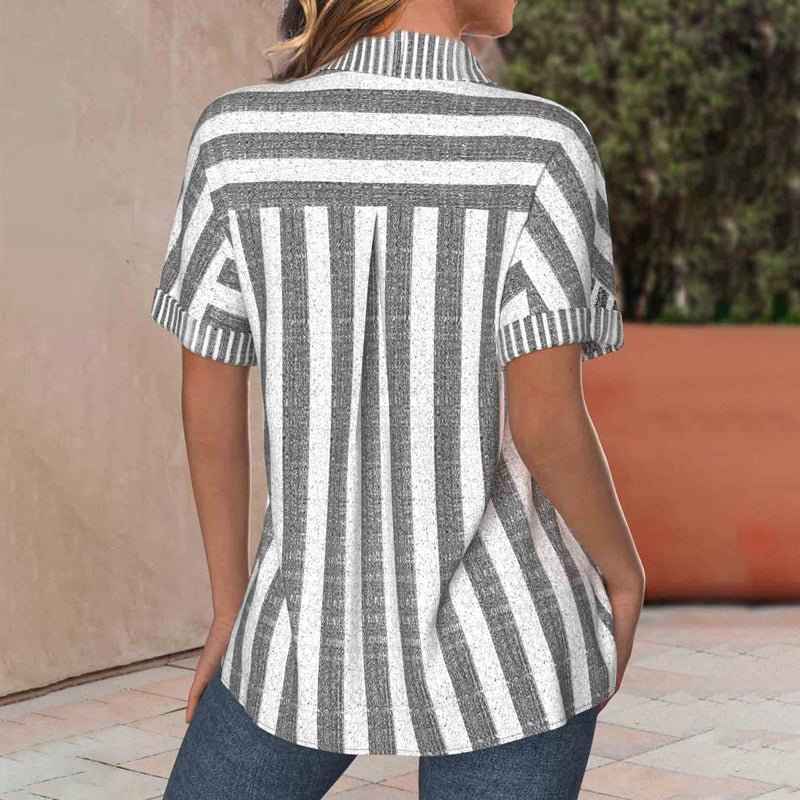Britta – Bluse Damen Gestreift Lässig Modern Look 3