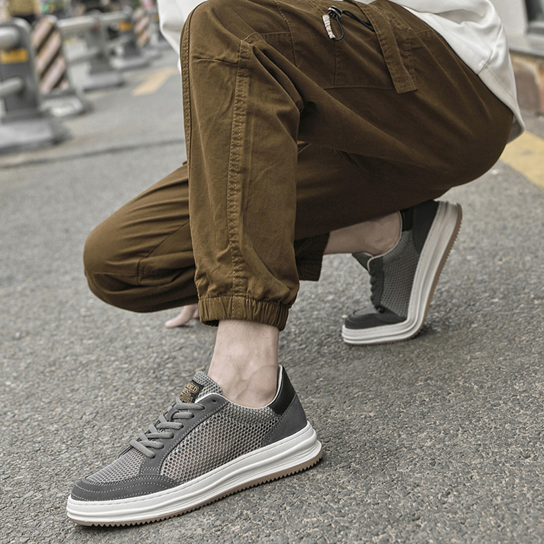 Cäsar - Elegante Mesh-Sneakers Grau 3