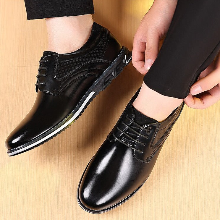 Caius – Orthopädische Lederschuhe für Herren Schwarz 3