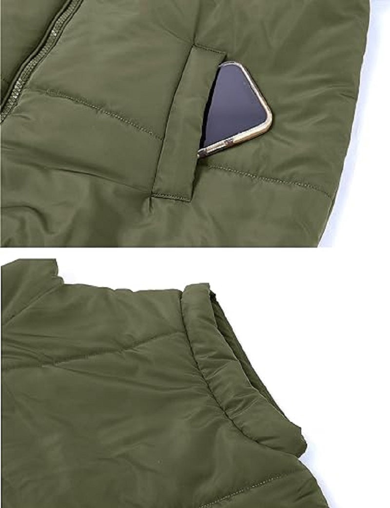 Damiana - Lockere Gefütterte Damen Winterweste mit Reißverschluss