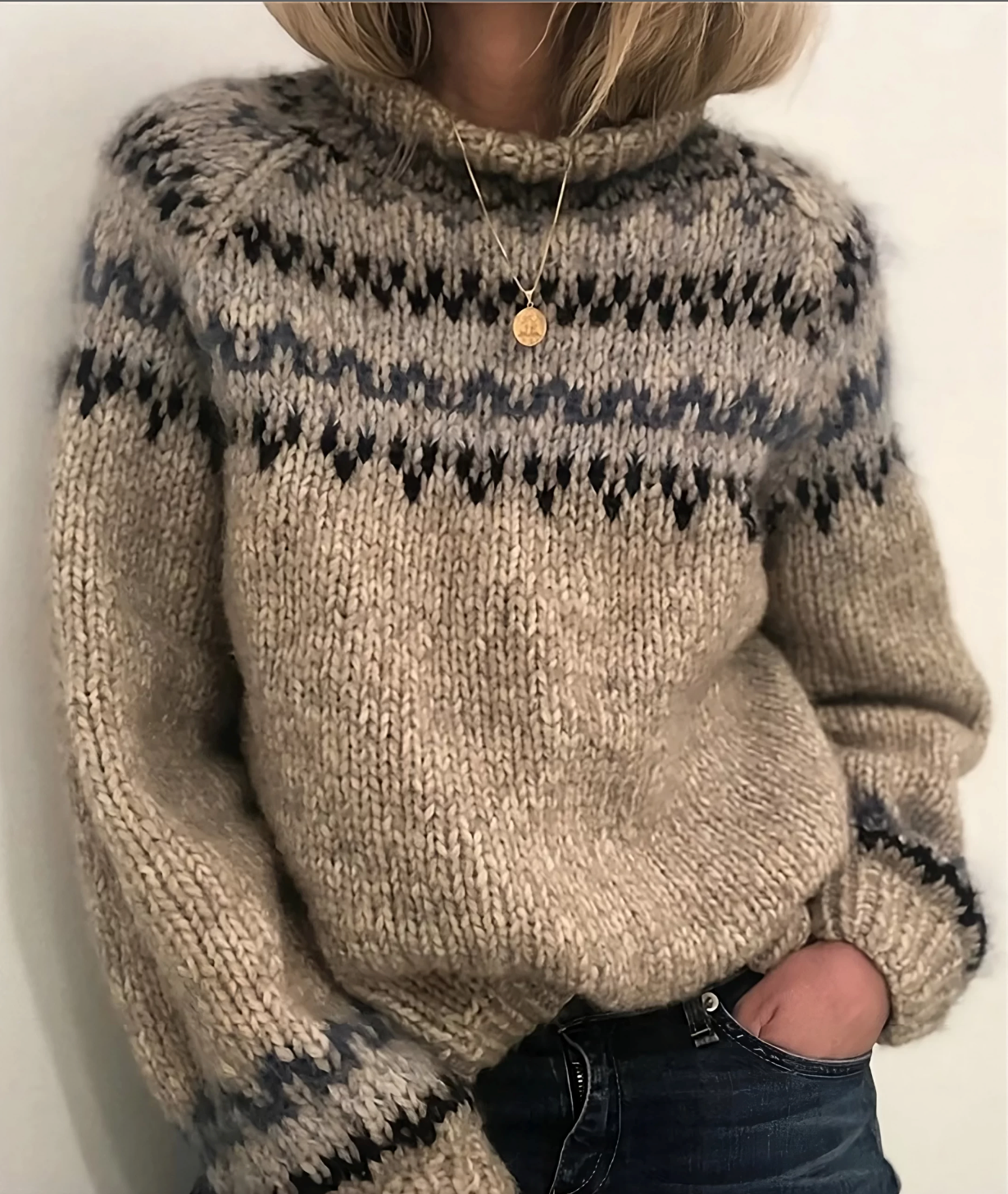 Oona – Gemütlicher isländischer Rollkragenpullover