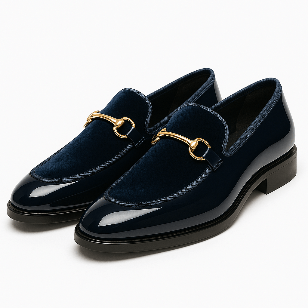 Carlos – Lackleder Loafer Herren Kontrastfutter Stilvolle Akzente
