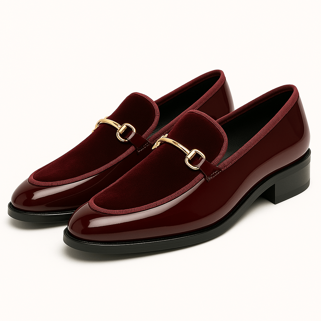Carlos – Lackleder Loafer Herren Kontrastfutter Stilvolle Akzente