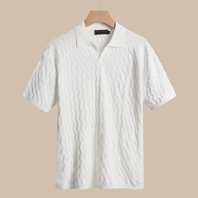 Carsten – Strick Poloshirt Herren Elegant Sommer Modern 1