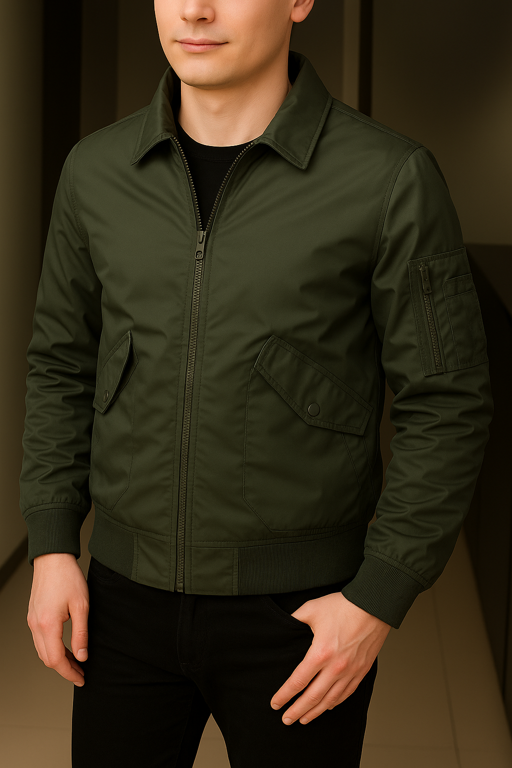 Kian - Warme Herren-Bomberjacke für den Winter