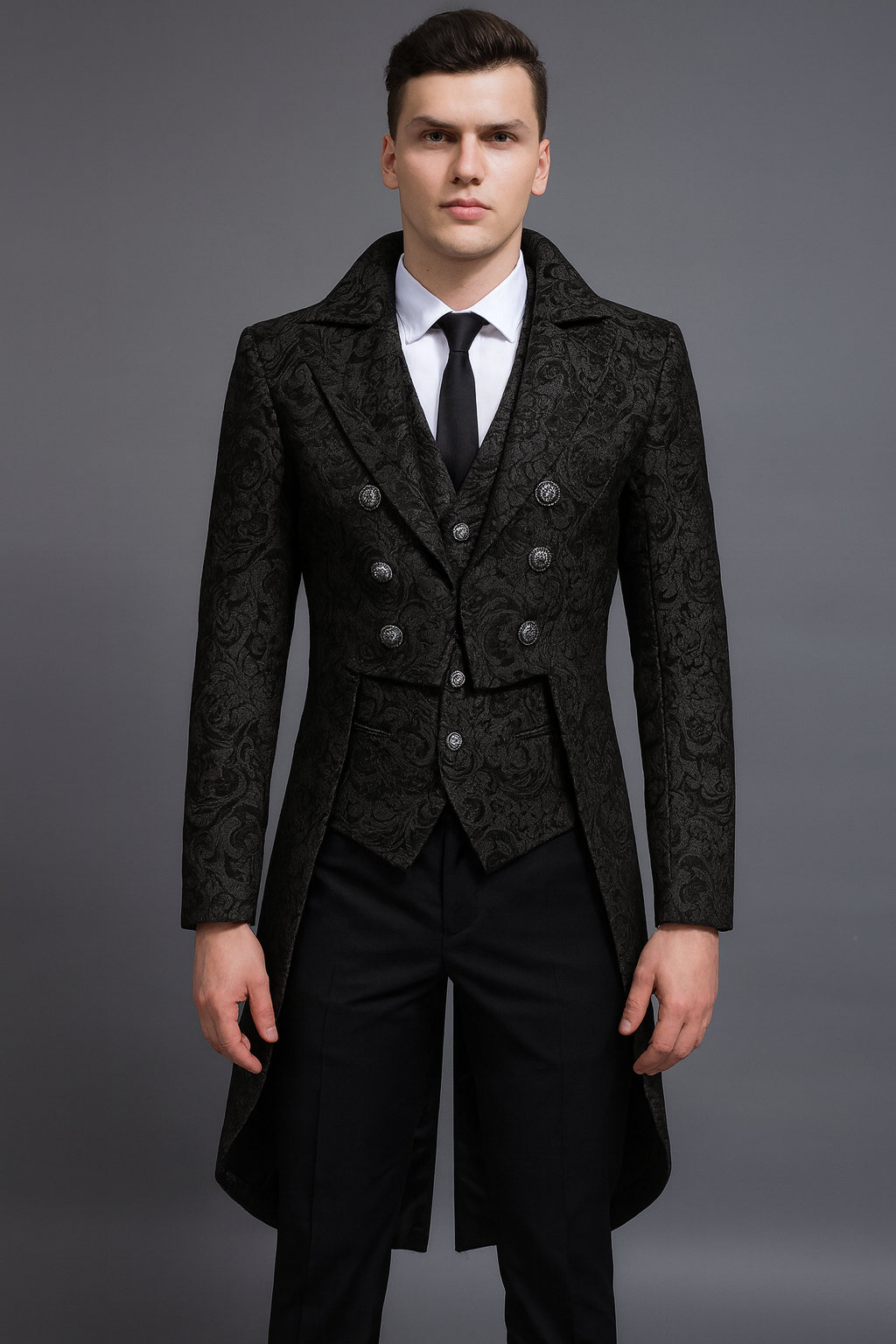 Kornelius - Eleganter Herren-Frack mit Brokatmuster