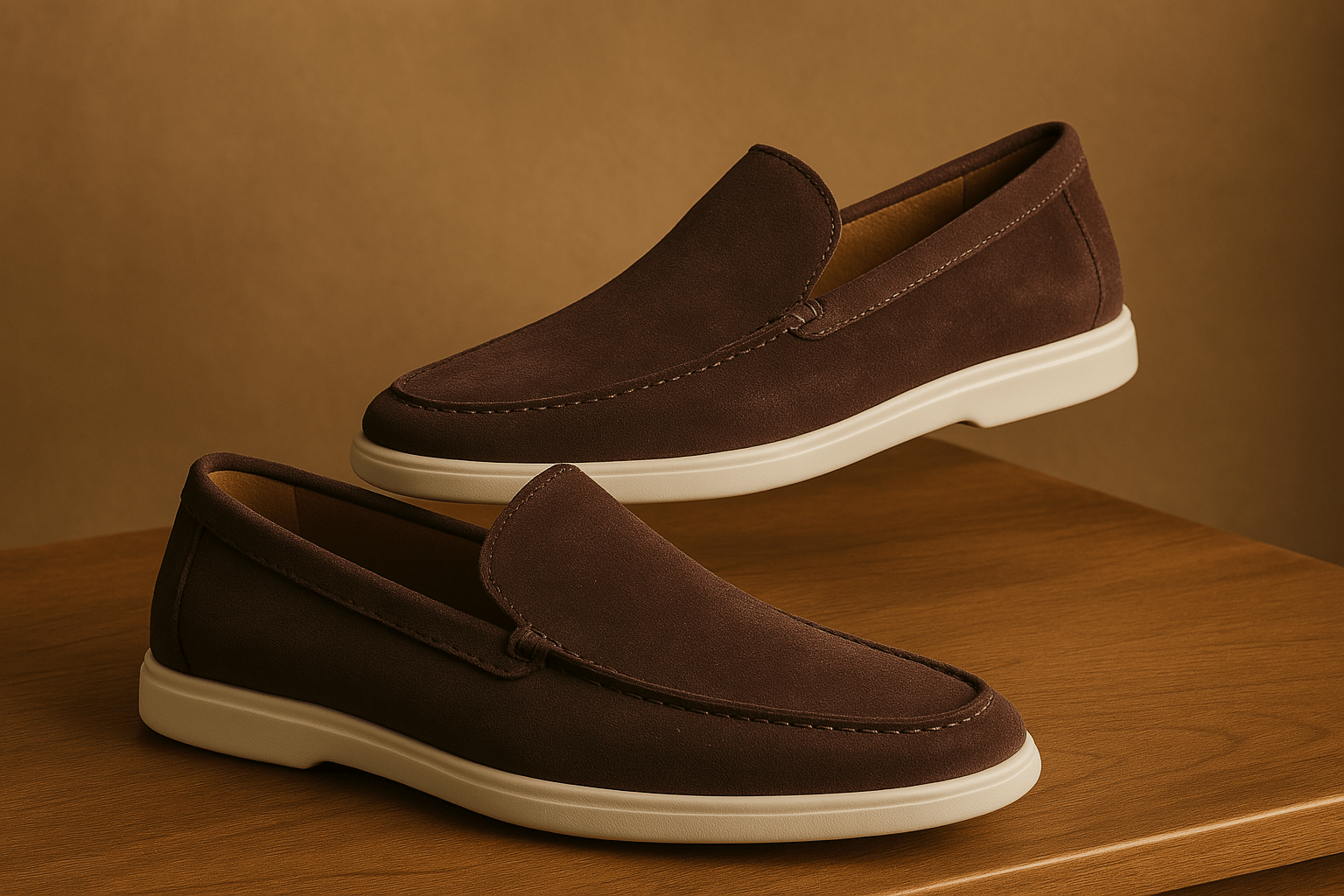 Clemens – Veloursleder Loafer Herren Bequem Zeitlos Büro