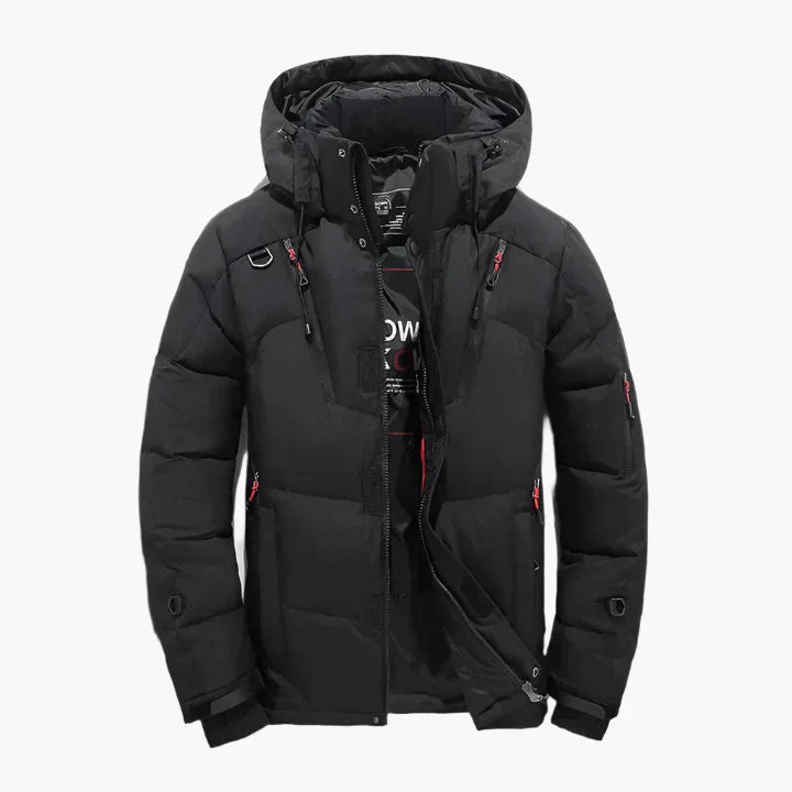 Coralie - Damen Steppjacke Outdoor Warm Gefüttert Schwarz