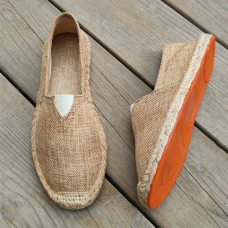 Cornel - Elegante Herren Espadrilles Braun