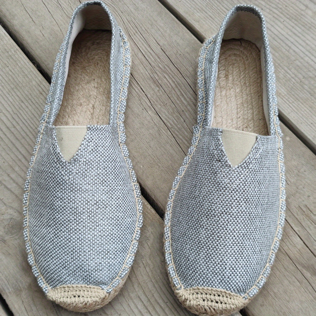 Cornel - Elegante Herren Espadrilles Grau