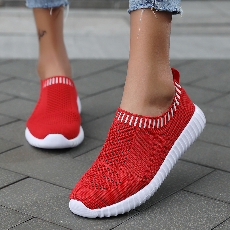 Dörte – FlexiMesh Damen-Sneakers zum Hineinschlüpfen Rot 2