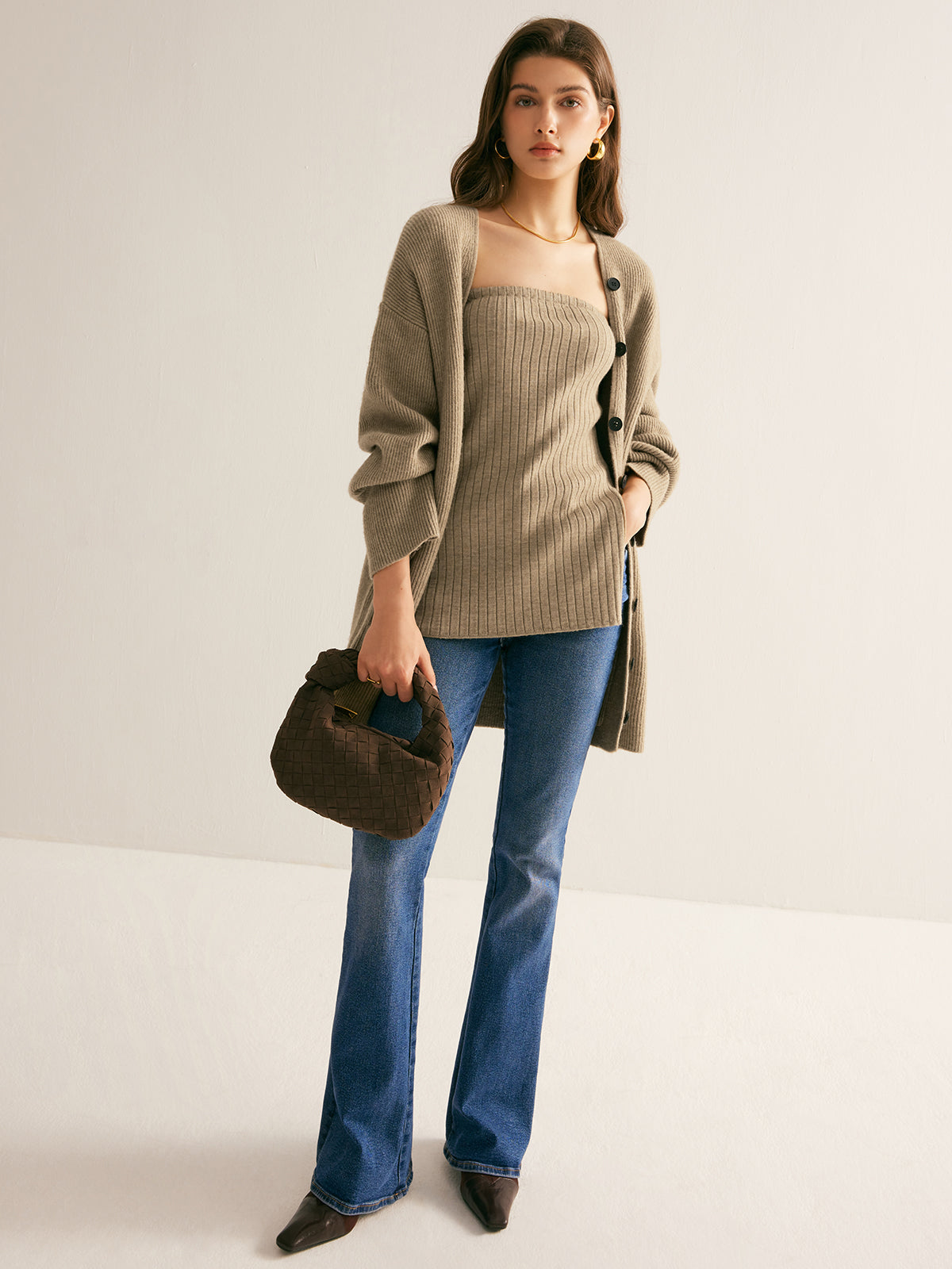 Norah - Klassische Damen Strickjacke im eleganten Stil