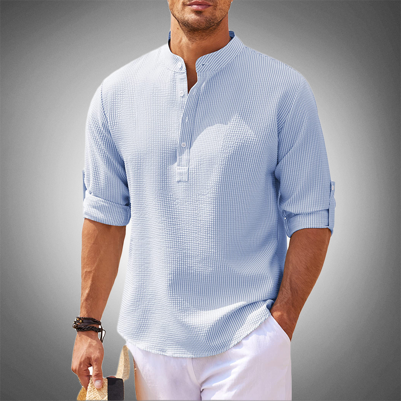 Dionys – Klassisches Herrenhemd mit Stil Blau