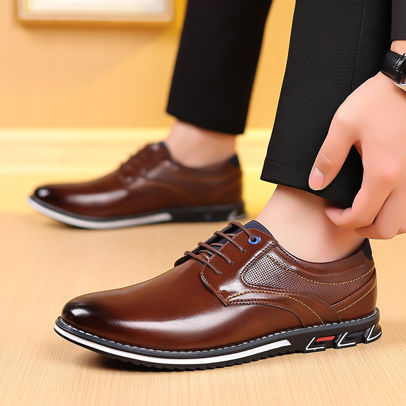 Ekrem - Elegante Schnürschuhe für Herren Dunkelbraun