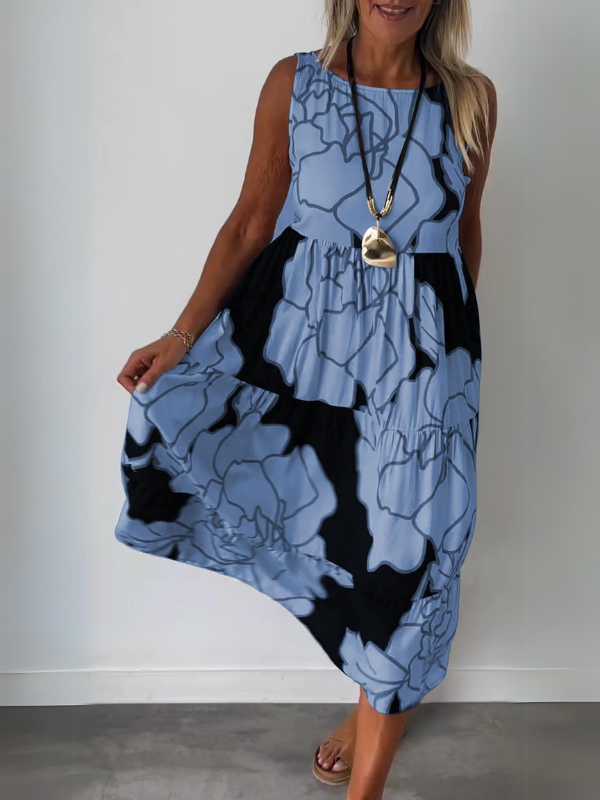 Faralda - Elegantes Kleid Blau