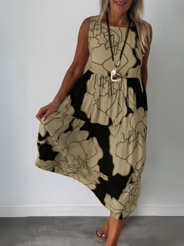 Faralda - Elegantes Kleid Braun