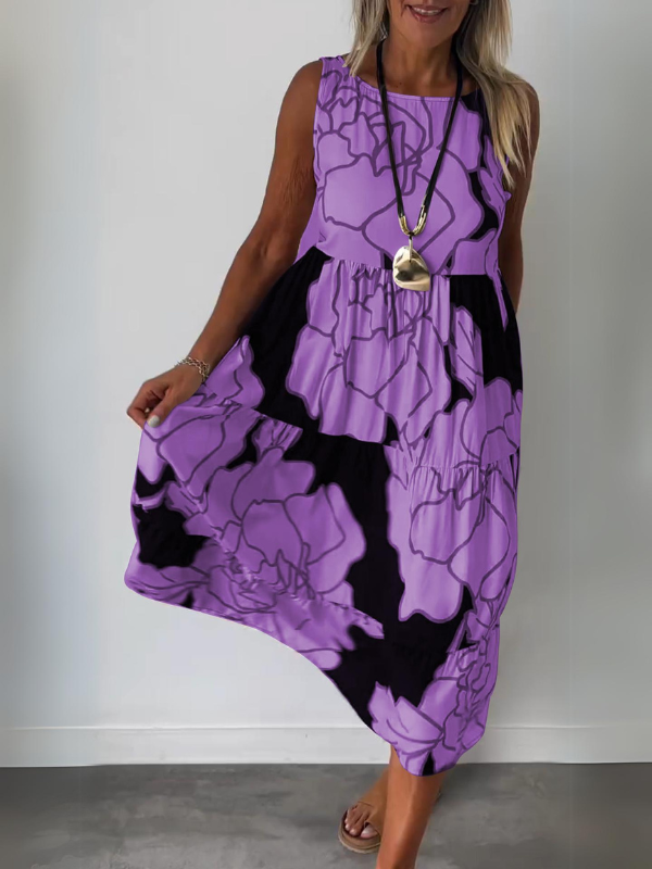 Faralda - Elegantes Kleid Lila