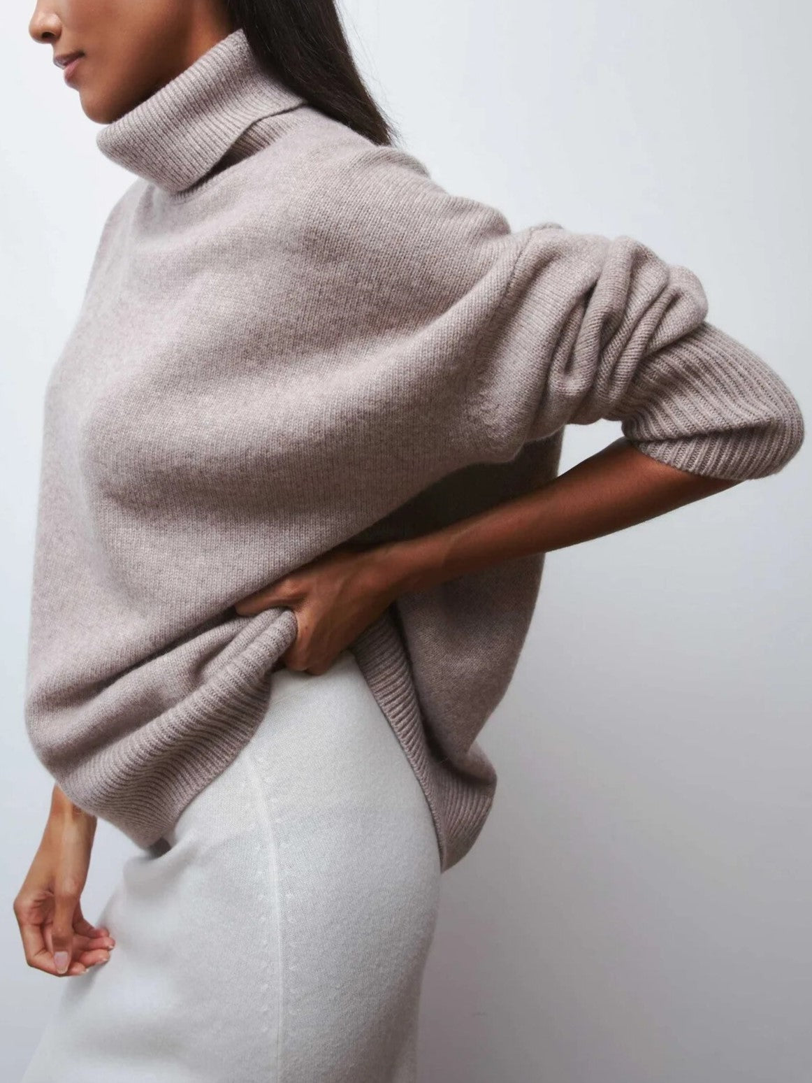 Clarissa – Rollkragenpullover Mit Lockerer Form