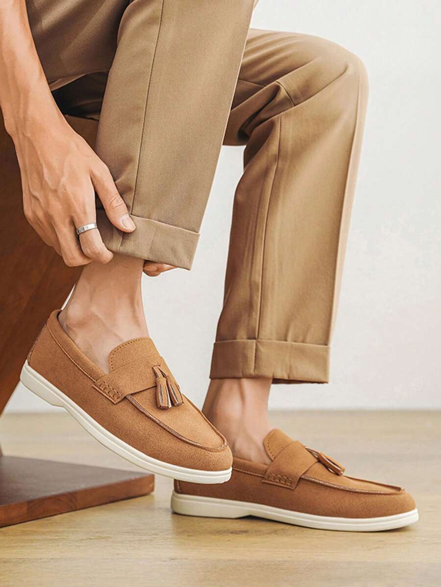 Gideon – Penny Loafer Herren Wildlederoptik Rutschfest Modern 3