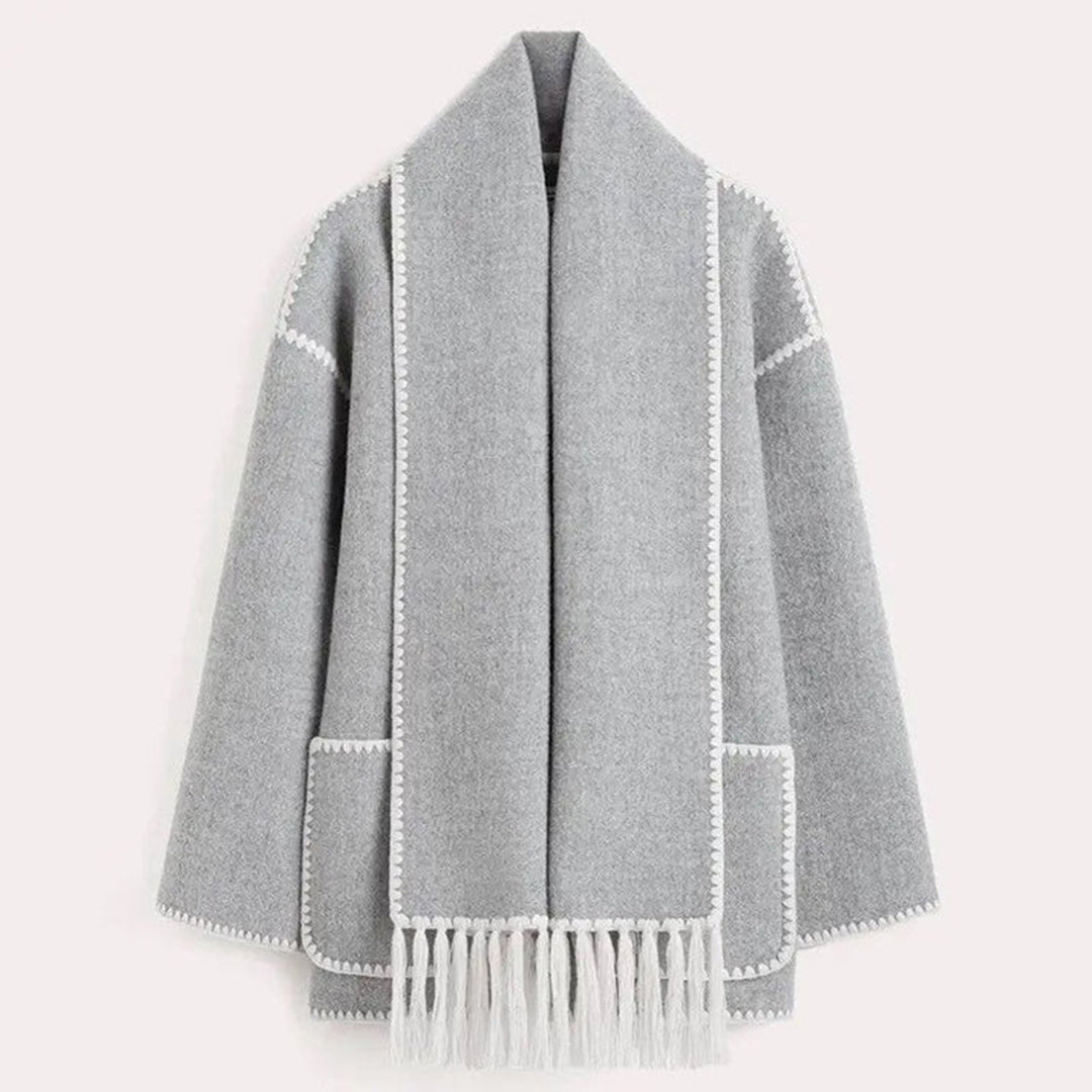 Patricia – Stilvolle Winterjacke mit integriertem Schal