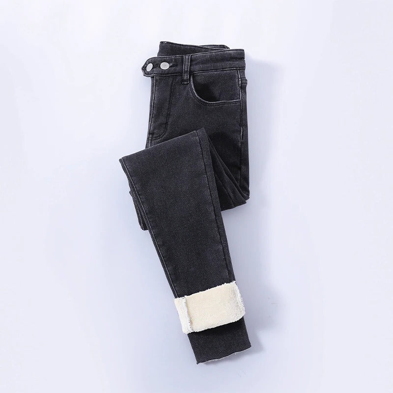 Miriam – Gefütterte Winterjeans mit hoher Taille für Damen