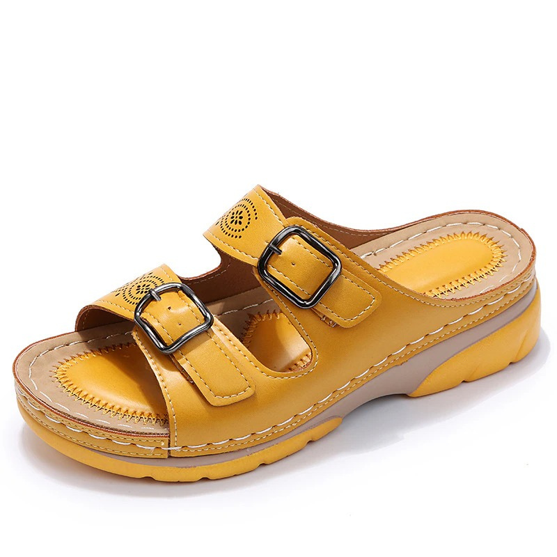 Hannelore - Superbequeme orthopädische Sandalen für Damen Gelb
