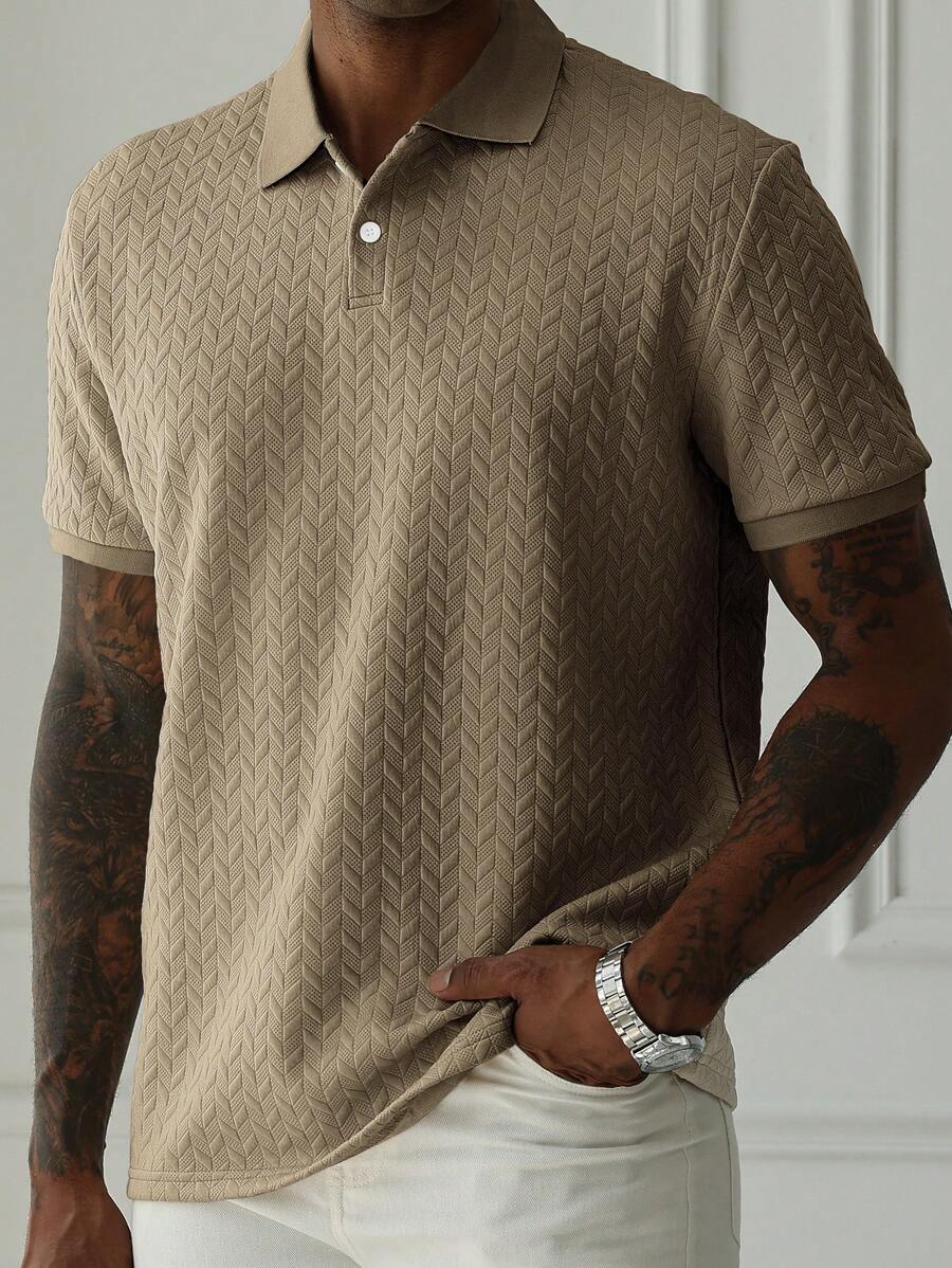 Heinrich – Kurzarm Polo Herren Unicolor Für Golf Und Herbst 3
