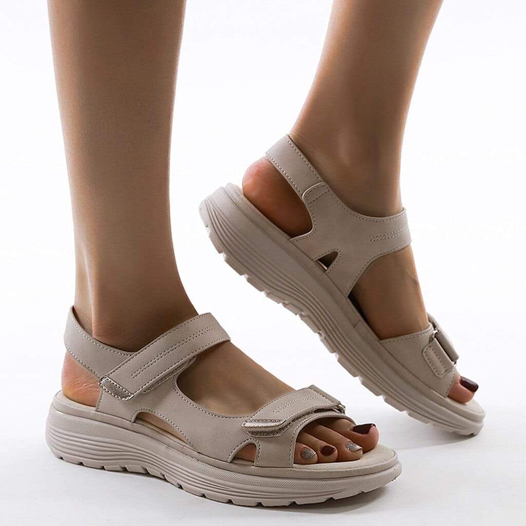 Henriette - Orthopädische Sandalen für Damen – verstellbare Riemen für optimalen Komfort Beige 2