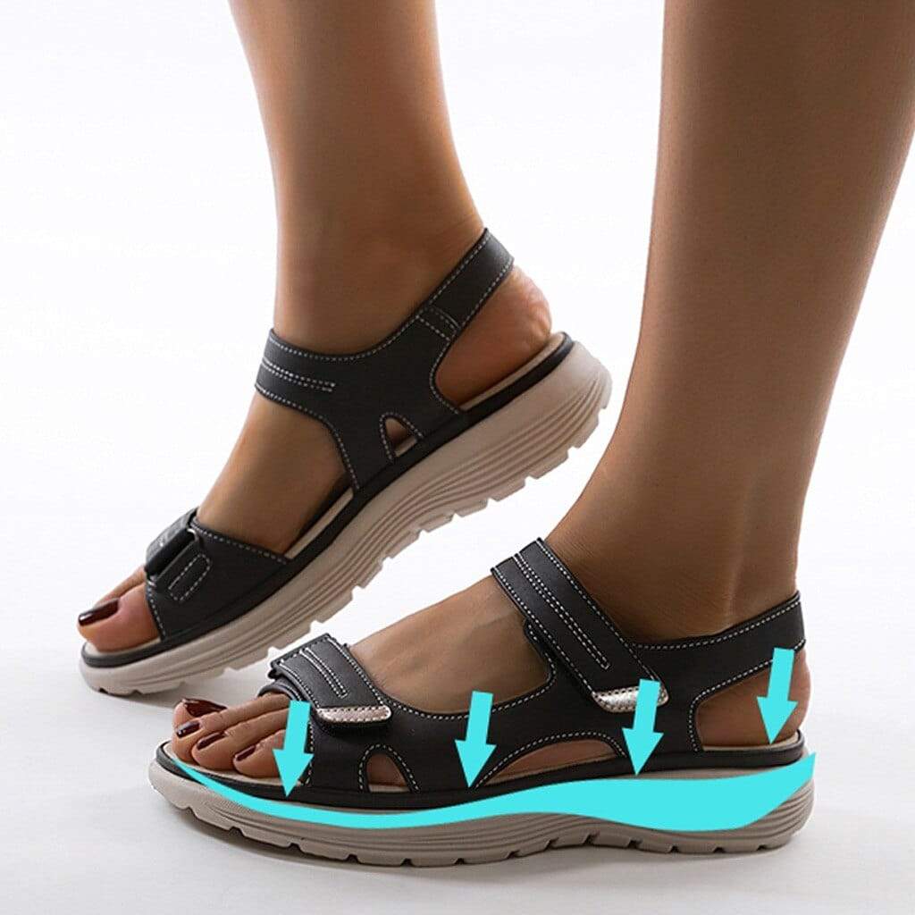 Henriette - Orthopädische Sandalen für Damen – verstellbare Riemen für optimalen Komfort Blau 2