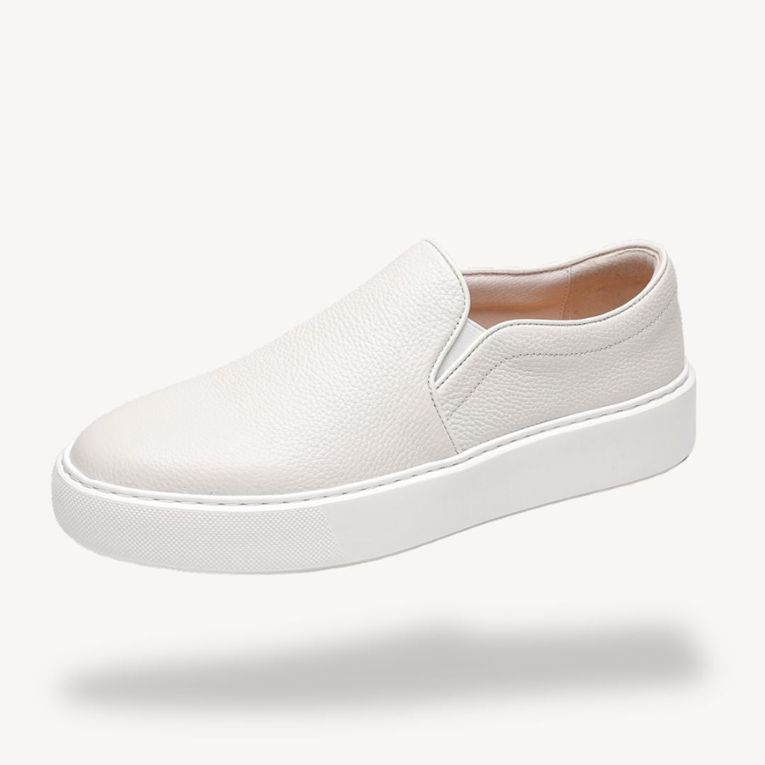 Ignatius – Herren Slip-On Sneaker aus Echtleder WeiB 3