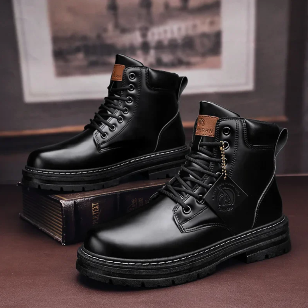 Indira - Strapazierfähige Winterstiefel für Männer Schwarz