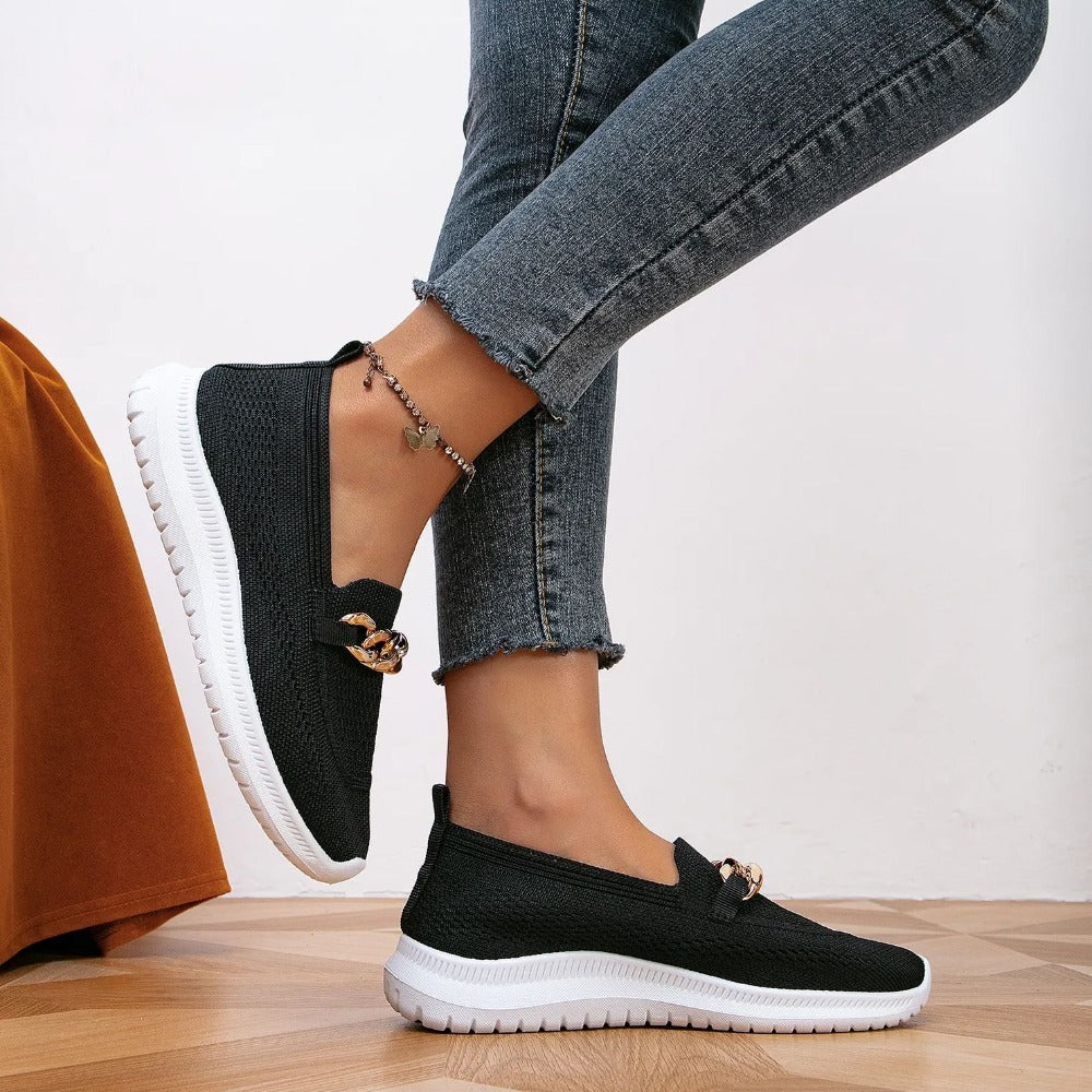 Janine - Stylische & atmungsaktive Schuhe Schwarz