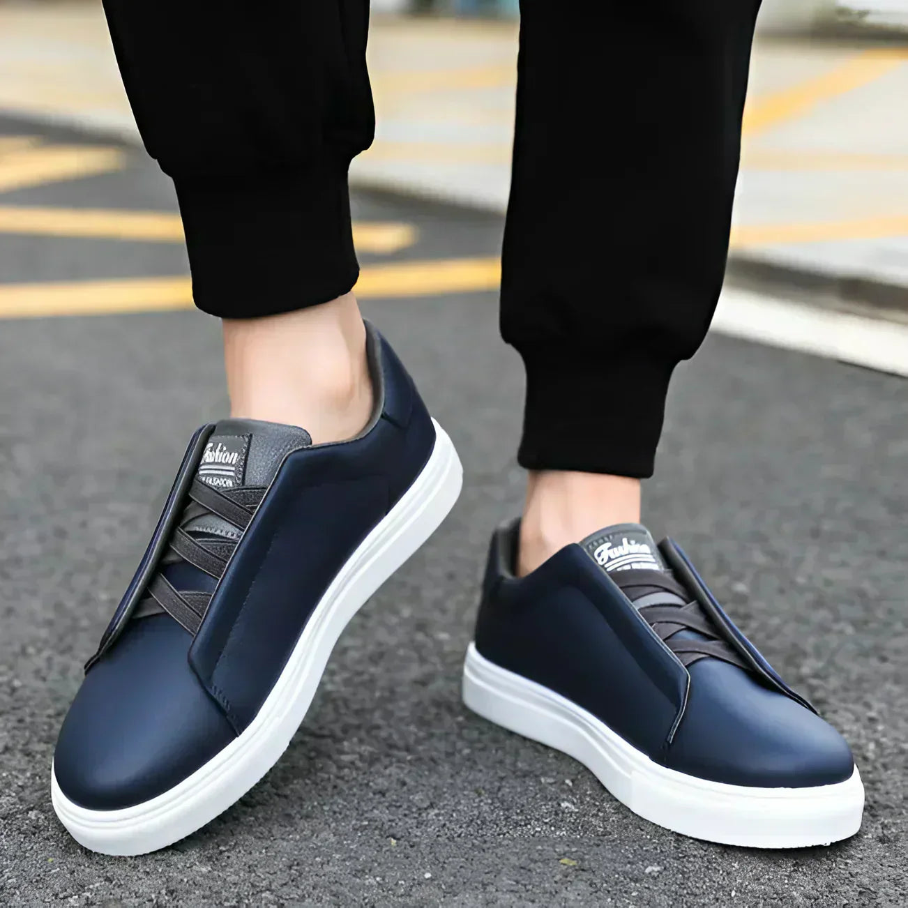 Janosch – Klassische Herren-Sneaker für Alltag & Büro Dunkelblau