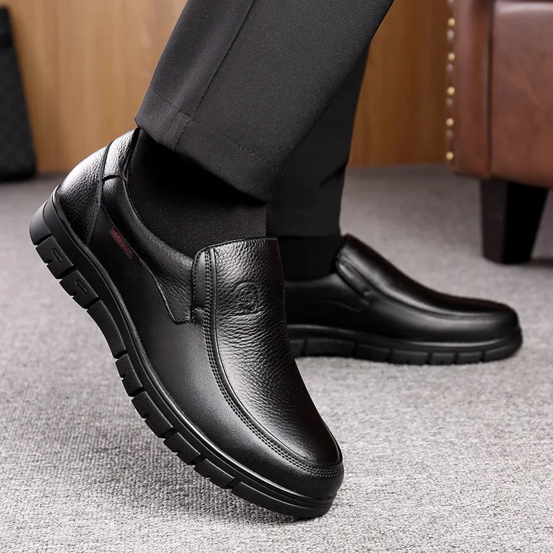 Jean – Rosco Herren-Lederfreizeitschuhe mit Komfort & Stil Schwarz 4