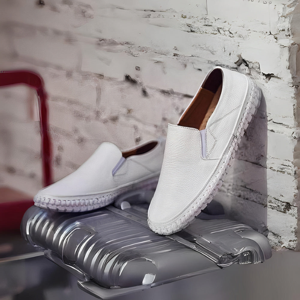 Jens - Premium Leder Loafers Herren WeiB