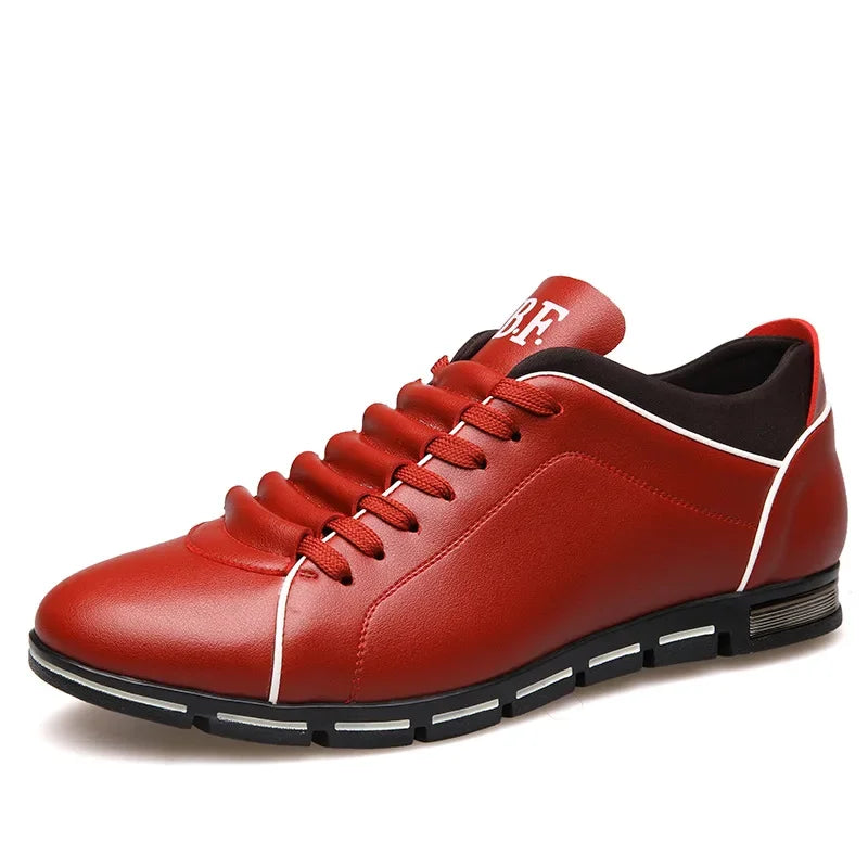 Jeronimus – Lässige Herren-Sneaker im britischen Stil Rot 2