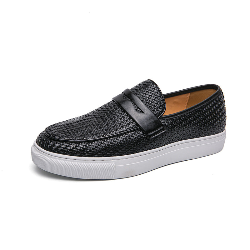 Johann – Elegante Herren-Loafer mit geflochtenem Design Braun 2
