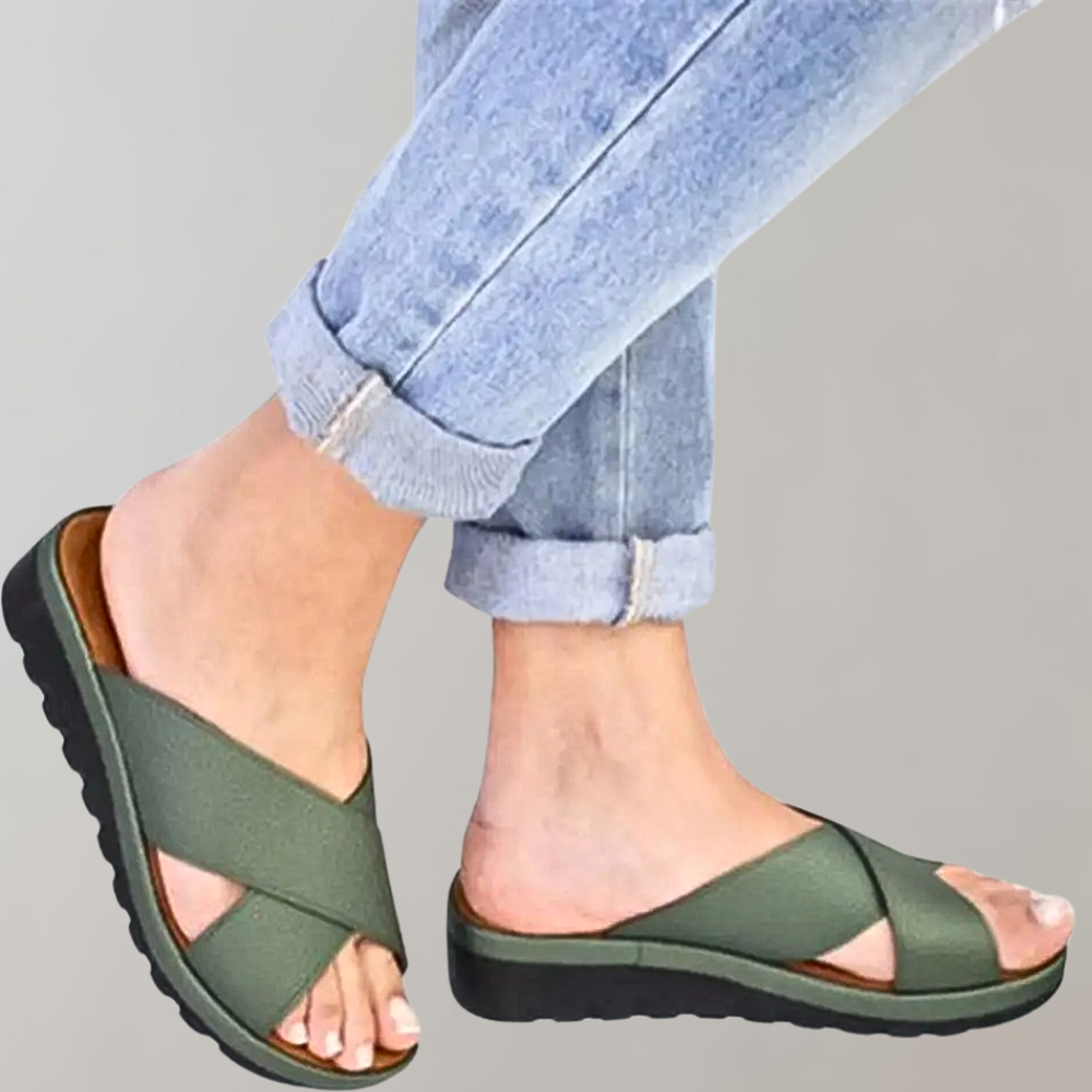 Johanna - Bequeme Sommersandalen für Frauen Grun