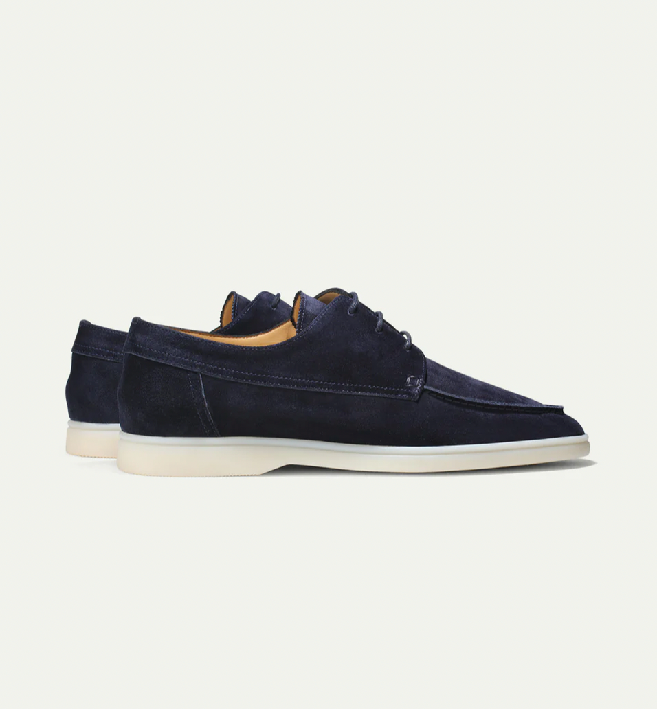 Julian - Klassische Leder Herrenschuhe Dunkelblau