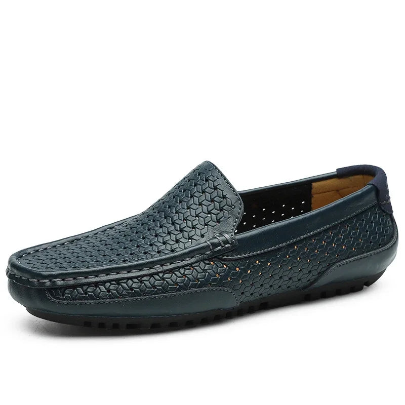 Julius - Premium-Mokassins Blau