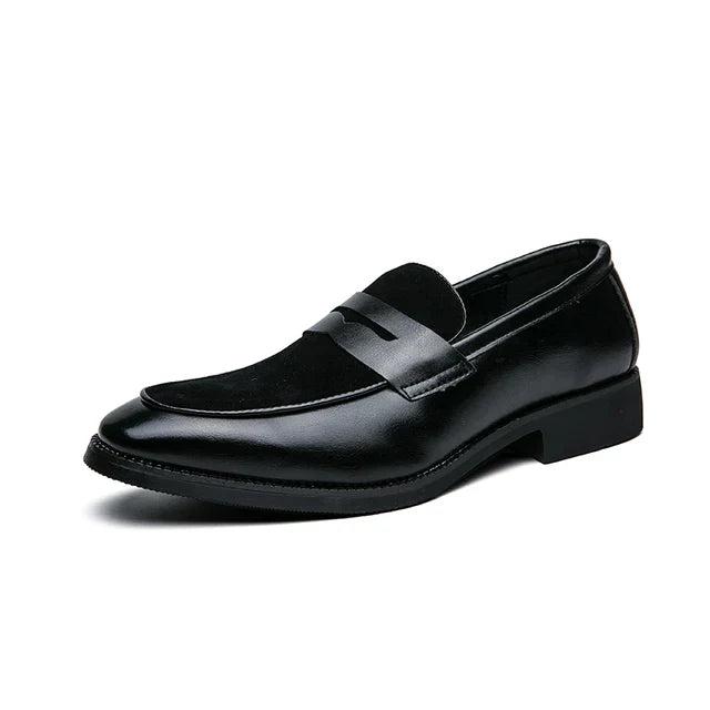 Jurgen - Elegante Loafers aus Wildleder und Leder Schwarz 3