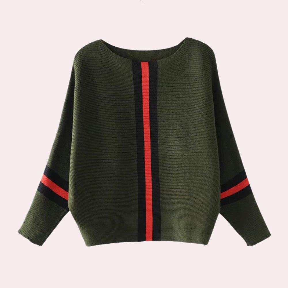 Celine – Pullover Mit Modischen Vertikalen Streifen